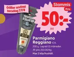 ICA Nära Parmigiano Reggiano ICA erbjuda