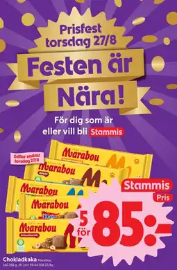 ICA Nära Marabou Chokladkaka erbjuda