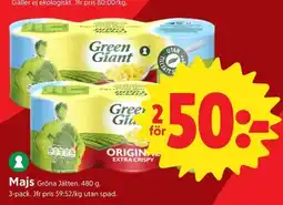 ICA Nära Green Giant Majs erbjuda