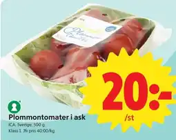ICA Nära ICA Plommontomater i ask erbjuda
