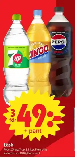 ICA Nära Pepsi, Zingo, 7-up erbjuda