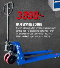 Tools Gigant gaffelvagn boggie erbjuda