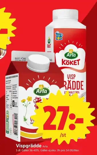 Arla vispgrädde