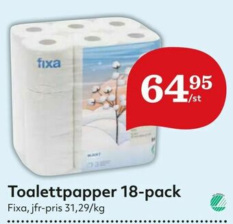 Hemköp Toalettpapper 18-pack erbjuda