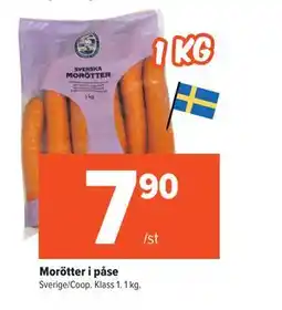 Coop Extra Morötter i påse erbjuda