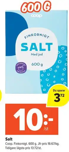 Coop Extra Salt erbjuda