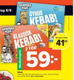 Coop Extra Kebab, Medlemspris erbjuda