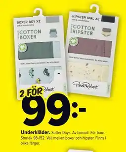 Coop Extra Underkläder erbjuda