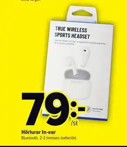 Coop Extra Hörlurar In-ear erbjuda