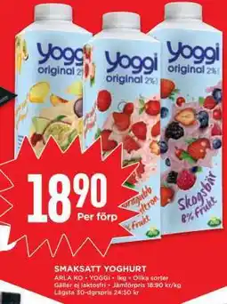 Willys Yoggi Smaksatt Yoghurt erbjuda