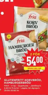 Willys GLUTENFRITT KORVBRÖD, HAMBURGERBRÖD erbjuda