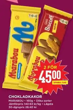 Willys Chokladkakor erbjuda