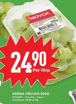 Willys GRÖNA DRUVOR 500G erbjuda