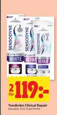 ICA Supermarket Tandkräm Clinical Repair erbjuda
