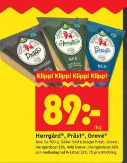 ICA Supermarket HERRGÅRD PRÄST GREVÉ erbjuda