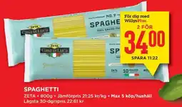 Willys SPAGHETTI erbjuda