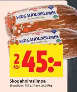 ICA Supermarket SKOGAHOLMSLIMPA erbjuda
