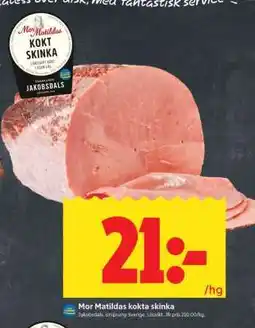 ICA Supermarket Mor Matildas kokta skinka erbjuda