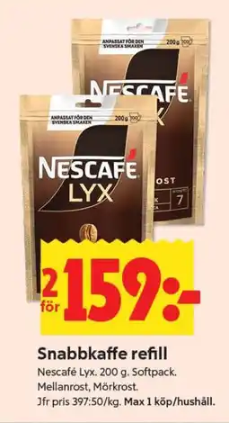 ICA Supermarket SNABBKAFFE REFILL erbjuda