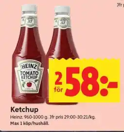 ICA Supermarket Ketchup erbjuda