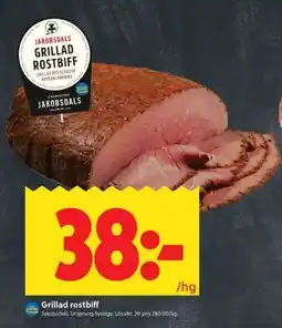 ICA Supermarket Grillad rostbiff erbjuda