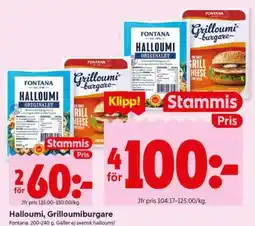 ICA Supermarket Halloumi, Grilloumi burgare erbjuda