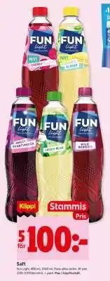 ICA Supermarket Fun Light Saft erbjuda