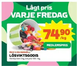 Stora Coop Lösviktsgodis erbjuda