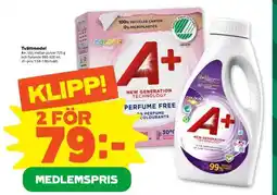 Stora Coop A+ TVÄTTMEDEL erbjuda