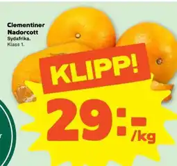 Stora Coop Clementiner Nadorcott erbjuda