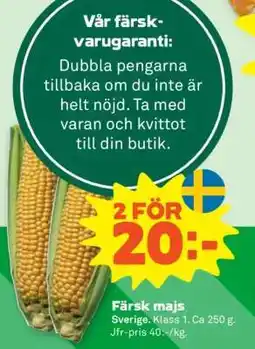 Stora Coop FÄRSK MAJS erbjuda