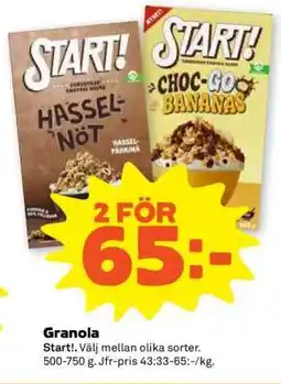 Stora Coop GRANOLA erbjuda