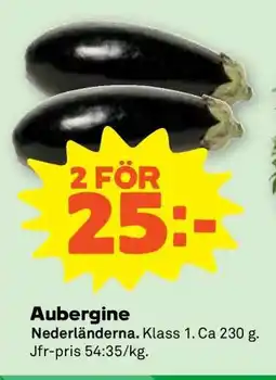Stora Coop Aubergine erbjuda