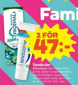 Stora Coop TANDKRÄM Sensodyne erbjuda