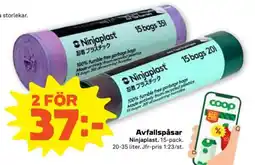Stora Coop Avfallspåsar erbjuda