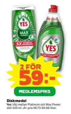 Stora Coop Diskmedel erbjuda