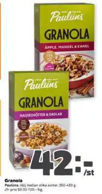 Coop GRANOLA erbjuda