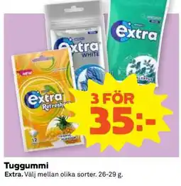 Coop Tuggummi Extra erbjuda