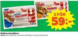Coop Grillkorv, Kryddkorv erbjuda
