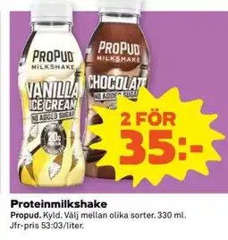 Coop Proteinmilkshake erbjuda