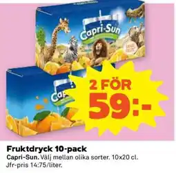Coop FRUKTDRYCK 10-PACK erbjuda