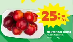 Stora Coop Nektariner i korg erbjuda