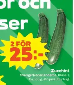 Stora Coop Zucchini erbjuda