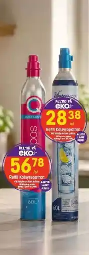 EKO Water2you Refill Kolsyrepatron erbjuda