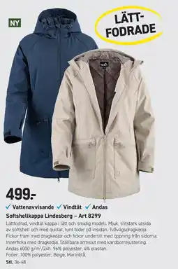 Engelsons Andas Softshellkappa Lindesberg erbjuda