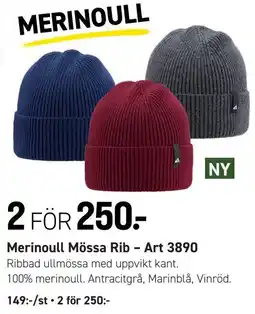 Engelsons Merinoull Mössa Rib erbjuda