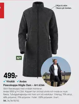 Engelsons Andas Fleecekappa Högås Dam erbjuda