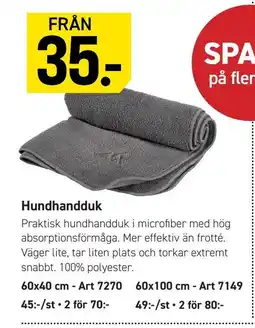 Engelsons Hundhandduk erbjuda