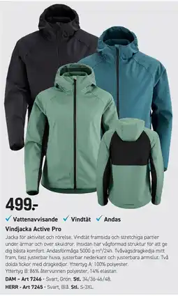 Engelsons Vindjacka Active Pro erbjuda