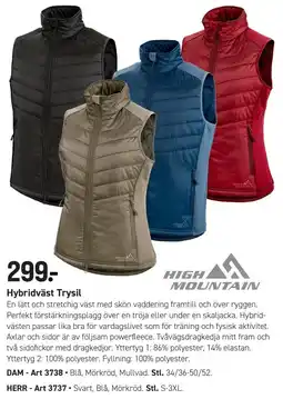 Engelsons High Mountain Hybridväst Trysil erbjuda